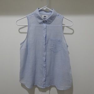 Old Navy Button Down Sleeveless Shirt Size XS